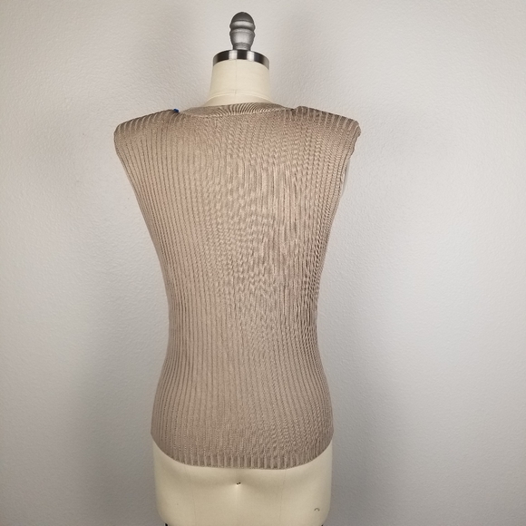 AS by DF Tangier Shoulder Ribbed Top in Sand - Picture 7 of 10